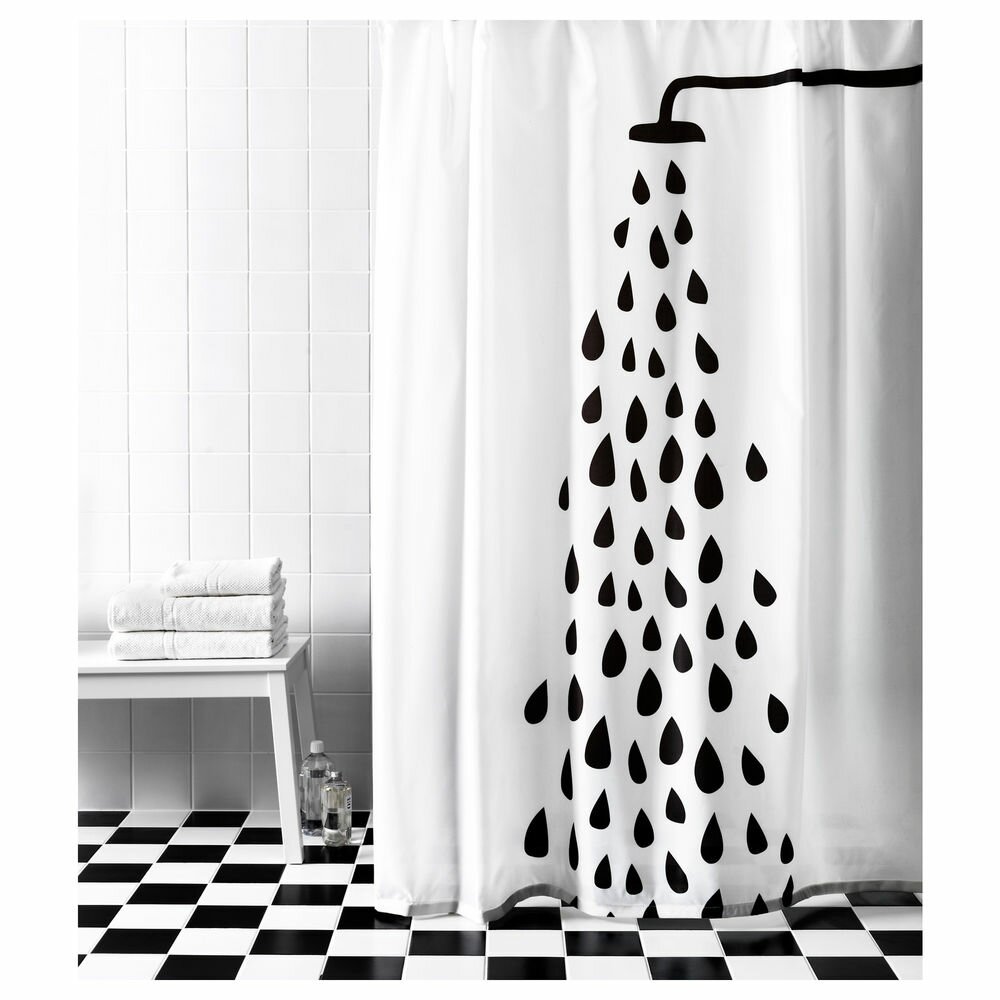 Ikea Shower Curtain for Best Your Bathroom Decoration: Ikea Tvingen Shower Curtain | Ikea Shower Curtain | Cloth Shower Curtains