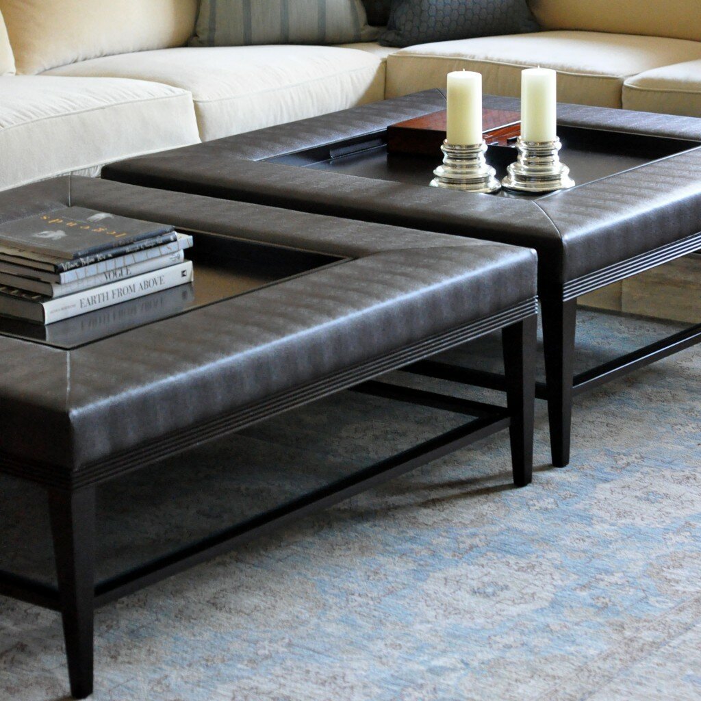 Ottoman Cocktail Table | Ottoman Coffee Table Square | Extra Large Ottoman