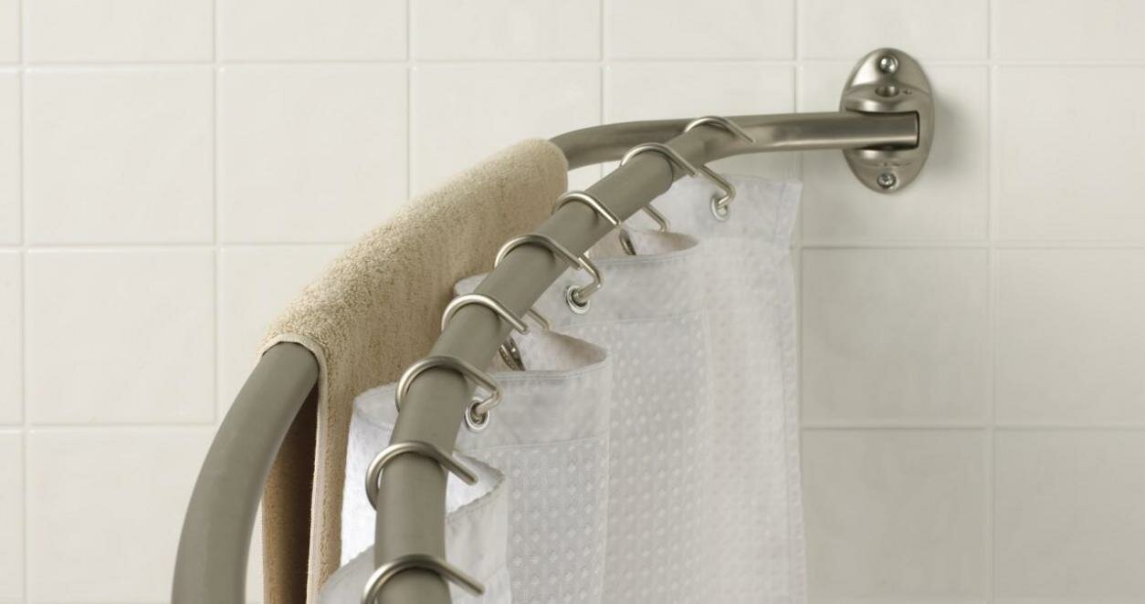 Shower Curtain Tension Rod | Adjustable Shower Rod | Fixed Shower Rods