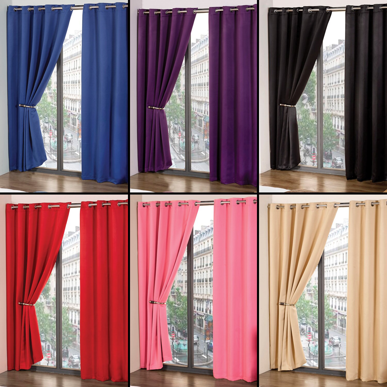 White Light Blocking Curtains | Cheap Blackout Curtains | Light Blocking Window Panels