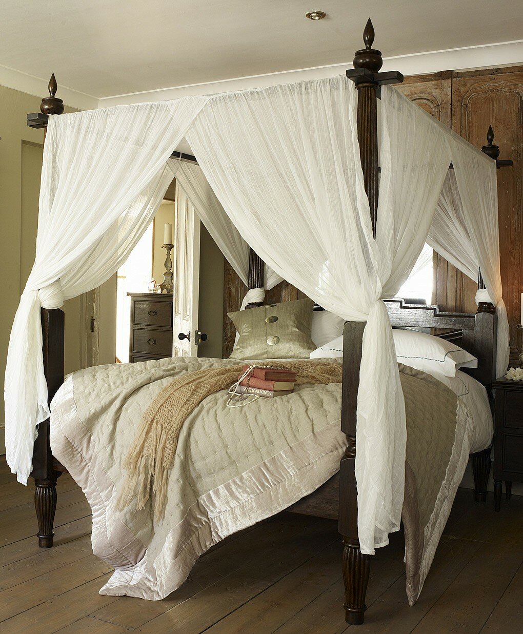 Charming Canopy Bed Curtains for Bedroom Furniture Decor Ideas: Buy Canopy Bed Curtains | Drapes For Four Poster Bed | Canopy Bed Curtains