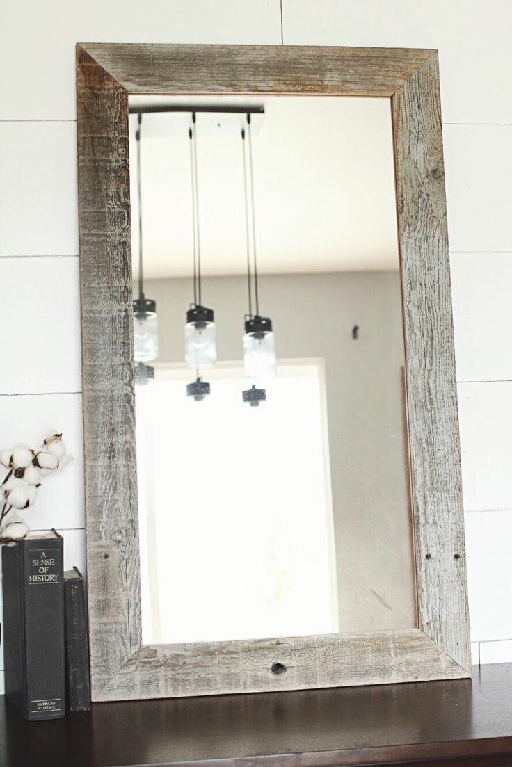 Reclaimed Wood Mirrors | Wrought Iron Full Length Mirror | Reclaimed Wood Mirror
