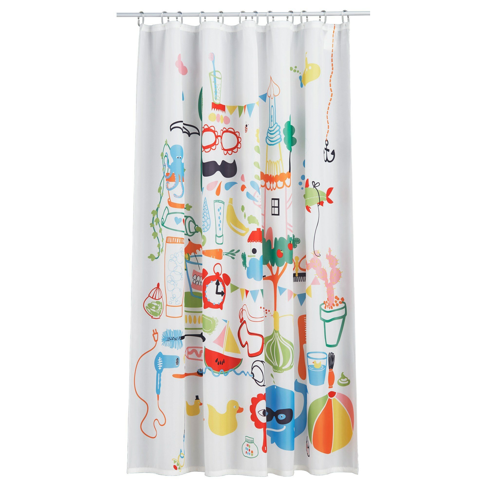 84 Shower Curtain Fabric | Ikea Shower Curtain Hooks | Ikea Shower Curtain