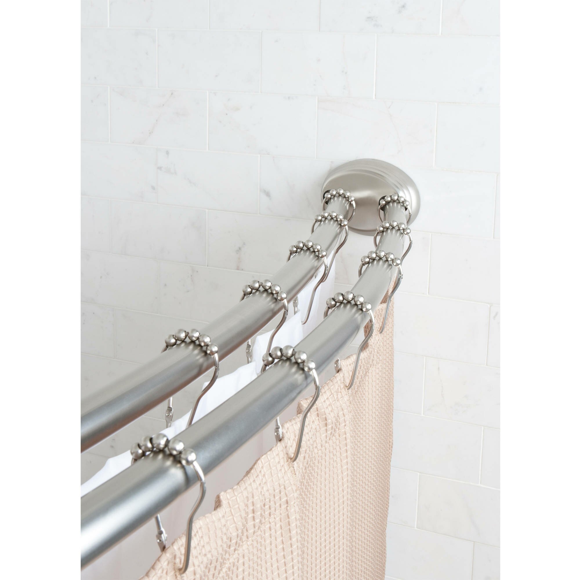 Bathroom Curtain Rods | Tension Shower Curtain Rod | Shower Curtain Tension Rod