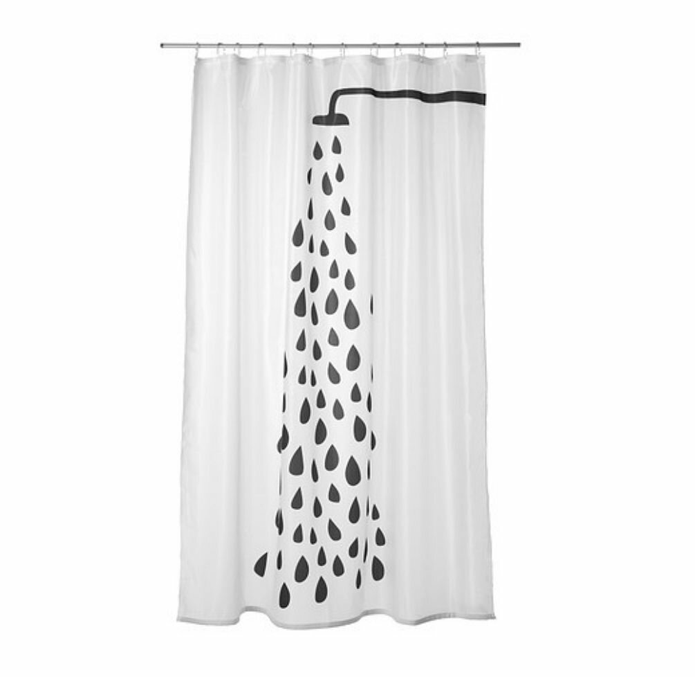 Blue and Green Shower Curtain | Ikea Shower Curtain | Shower Curtain 72 X 84