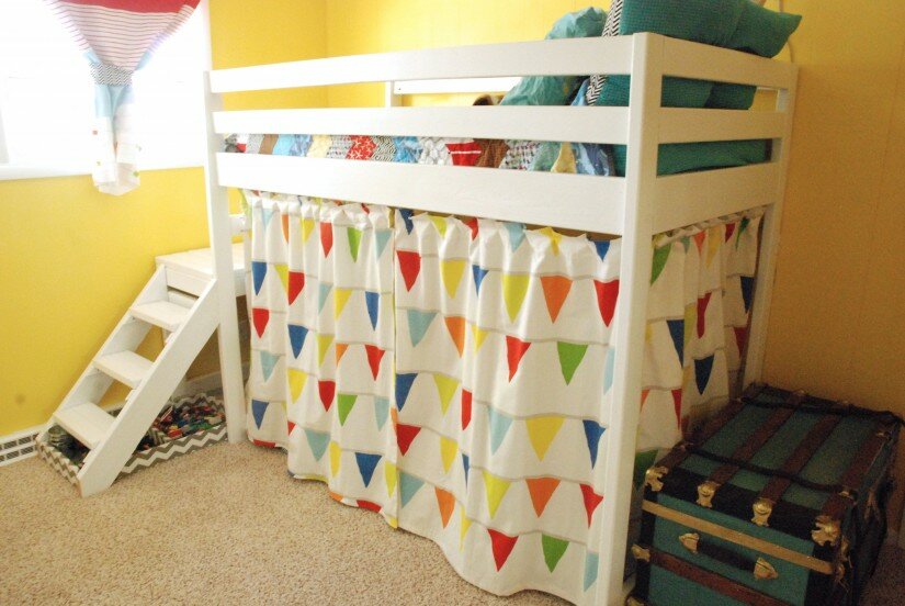 Bunk Bed With Canopy | Top Bunk Bed Tent | Bunk Bed Curtains