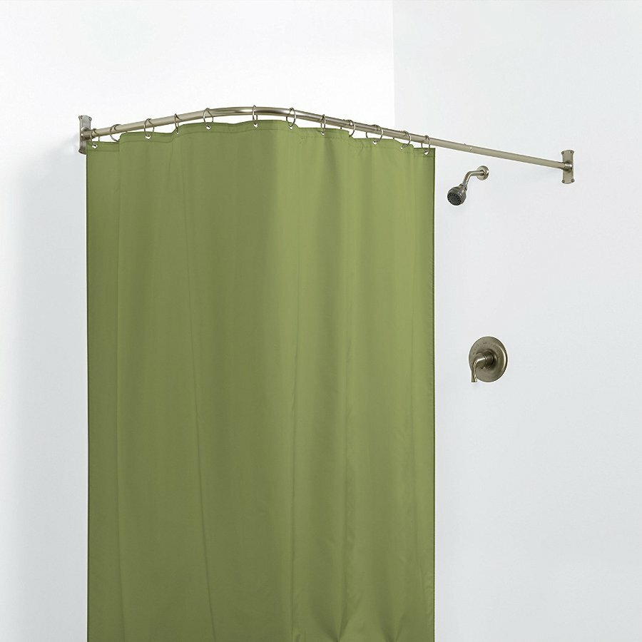 Chrome Tension Shower Rod | Shower Curtain Tension Rod | Shower Stall Curtain Rods
