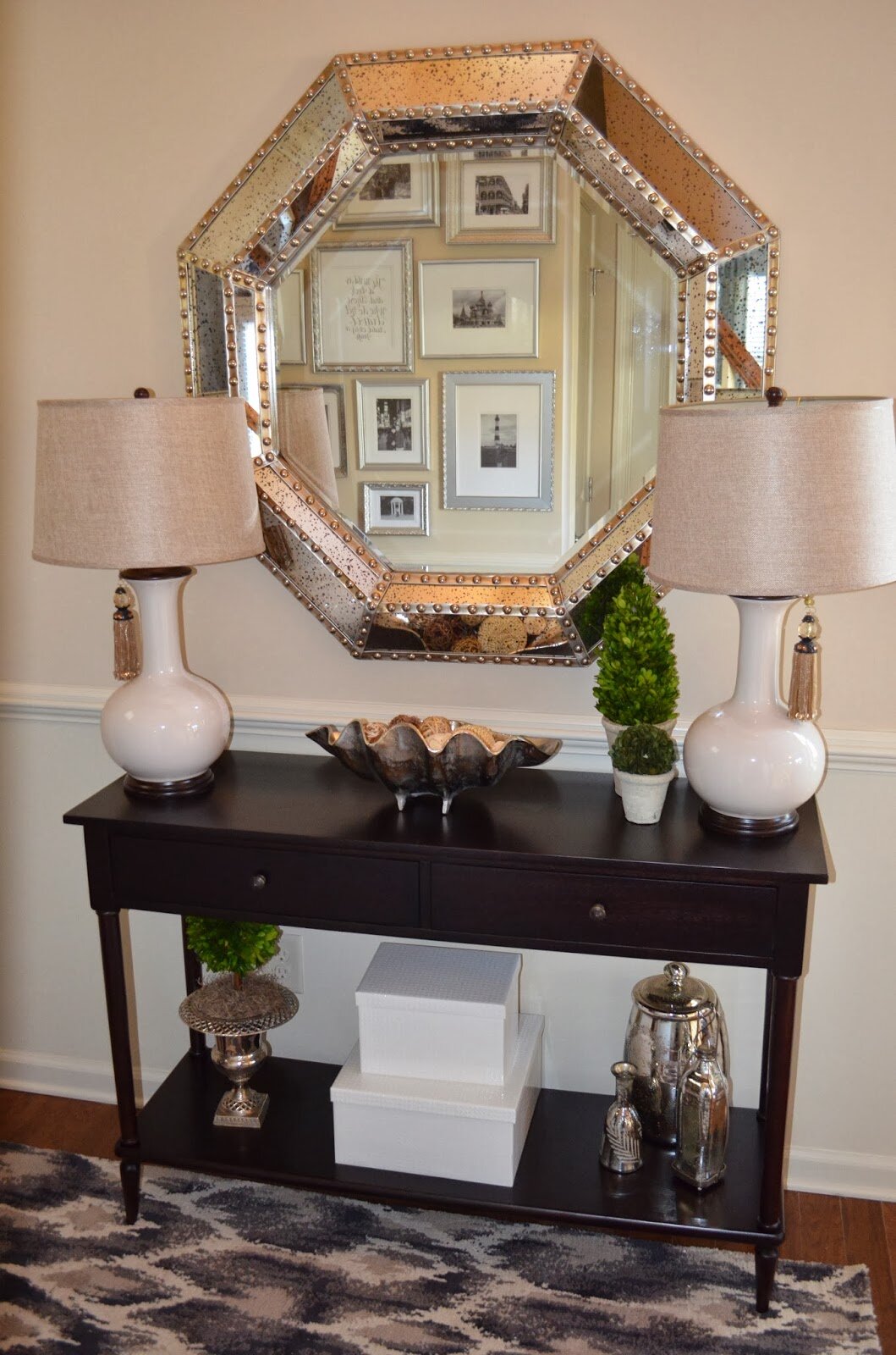 Entryway Mirror with Shelf | Entryway Mirror | Mirrors with Hooks for Entryways