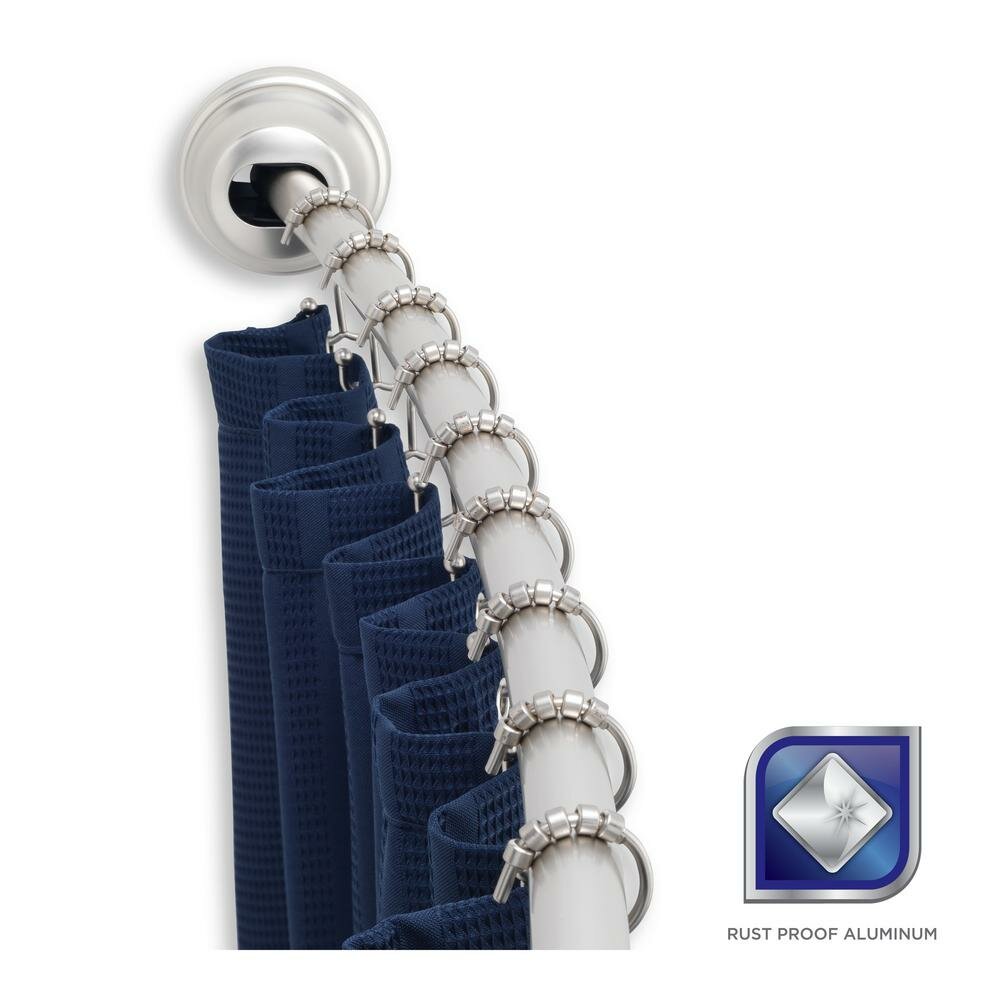 Extendable Shower Rod | Shower Curtain Tension Rod | Bathroom Shower Curtain Rods