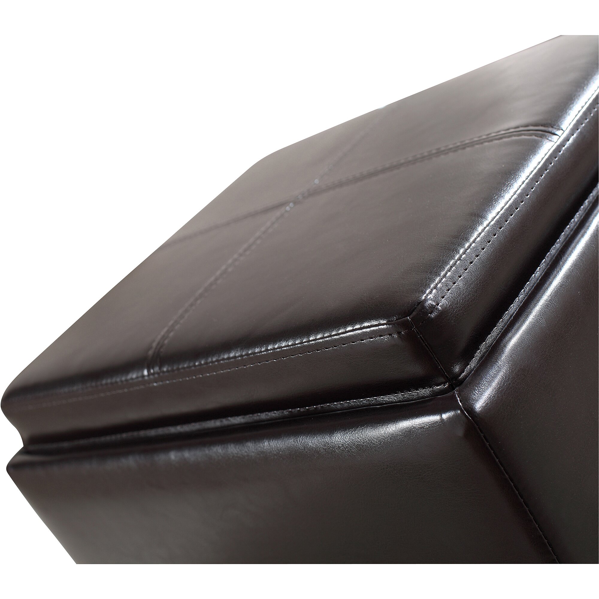 Extra Large Ottoman | Leather Rectangular Ottoman Coffee Table | Large Square Ottoman With Storage
