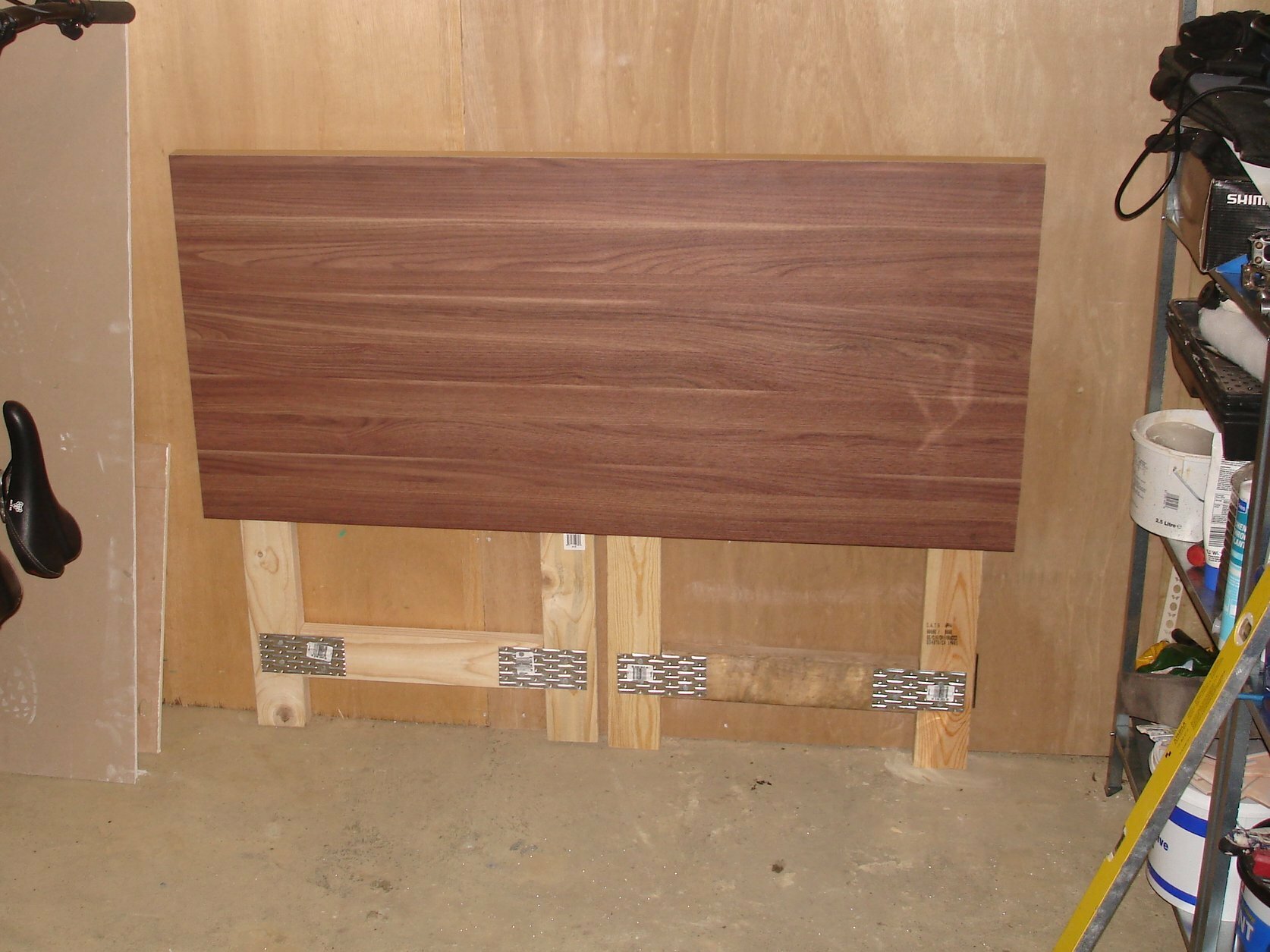 Folding Bench Brackets | Wall Mounted Folding Workbench | Garage Folding Workbench