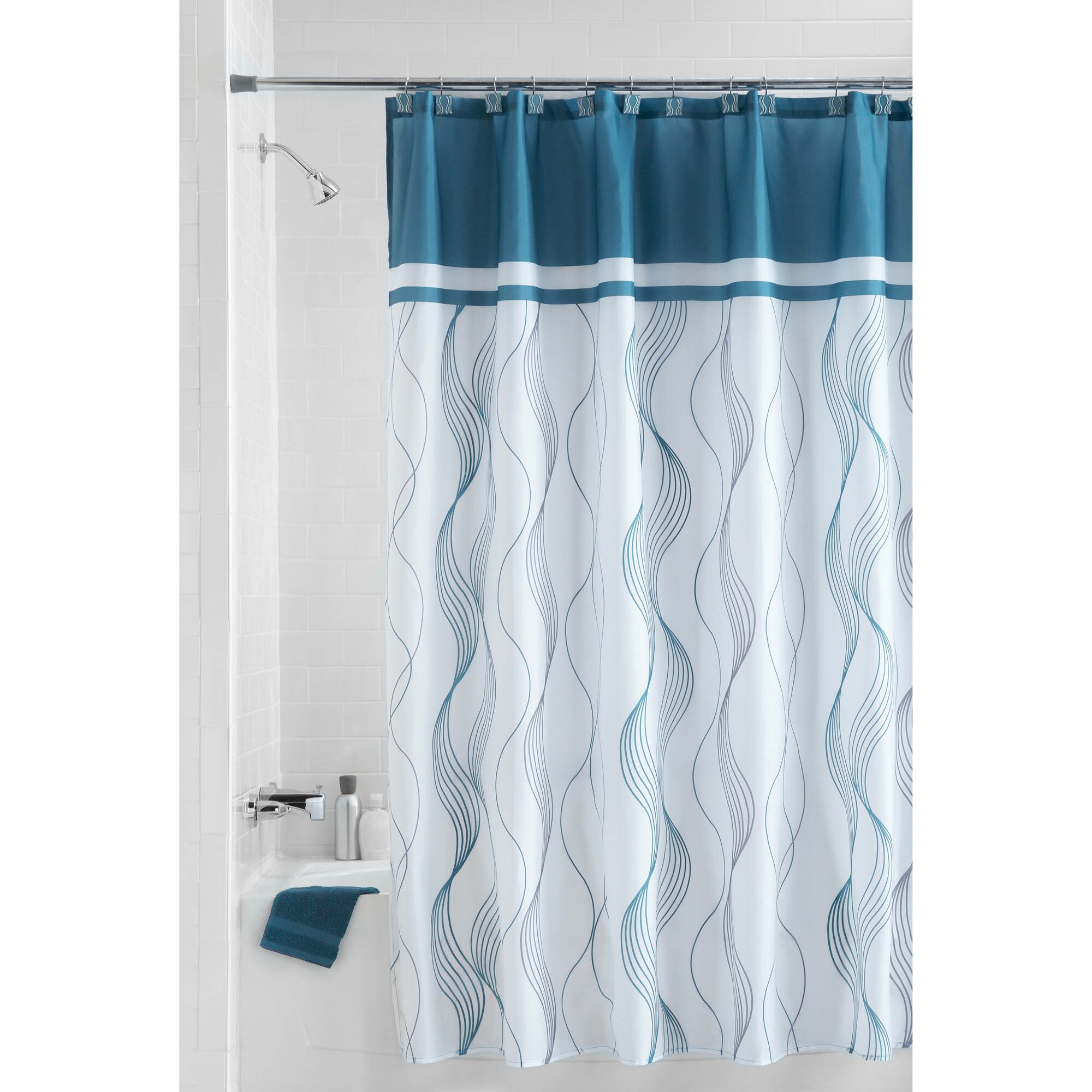 Ikea Shower Curtain | Single Stall Shower Curtain | Ikea Tension Rod