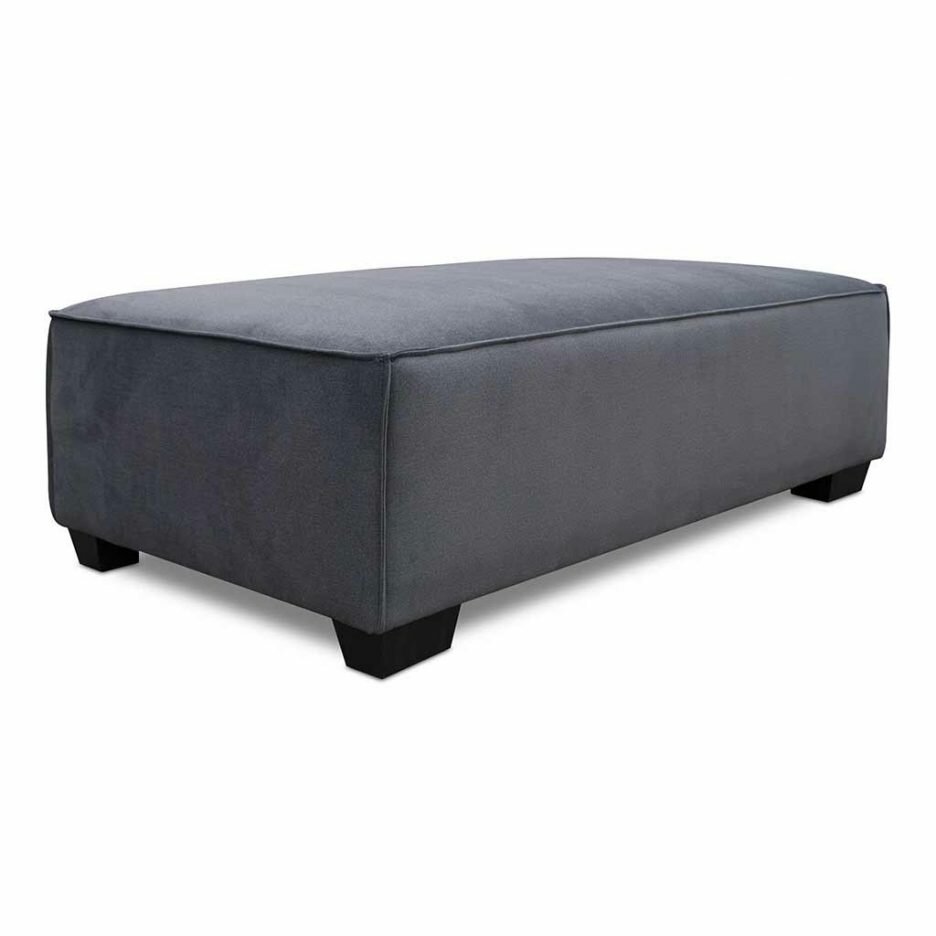 Large Square Footstool | Upholstered Cocktail Ottoman | Extra Large Ottoman