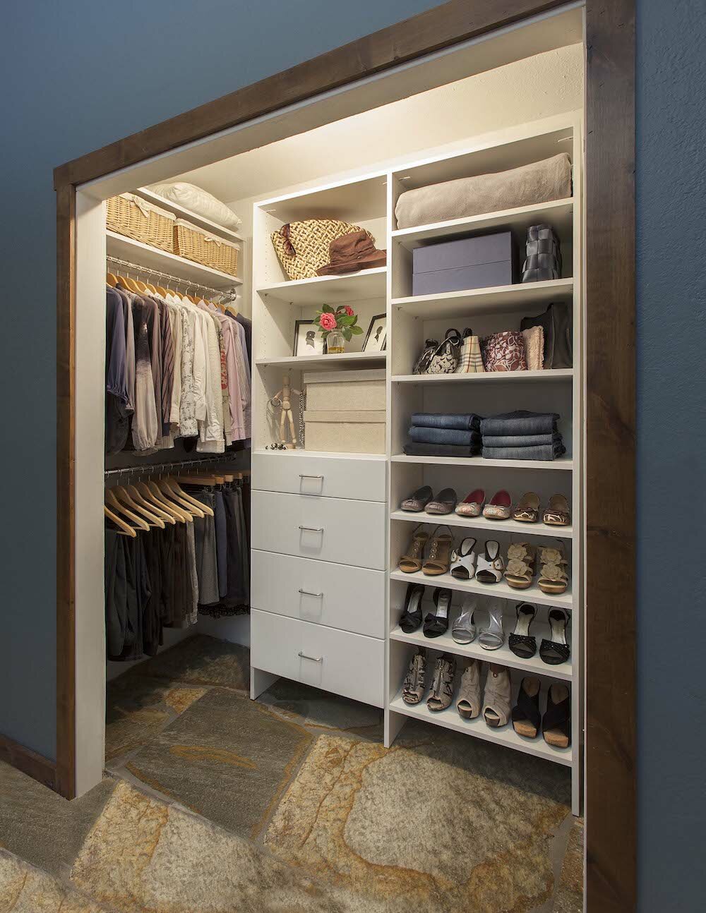 Inspiring Interior Storage Design Ideas with Diy Walk in Closet: Prefab Closet Systems | Diy Walk In Closet | Walk In Closet Shelving Ideas