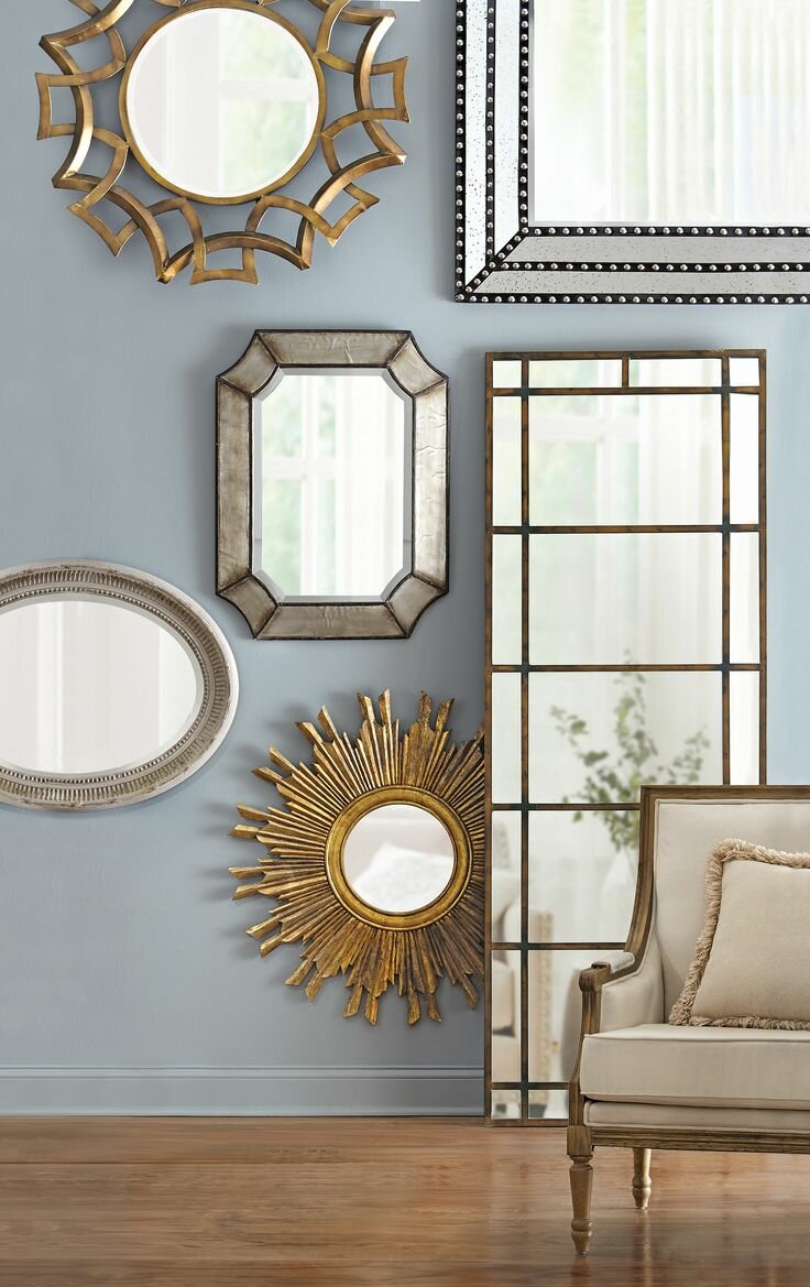 Round Table Foyer | Pottery Barn Mirror with Hooks | Entryway Mirror