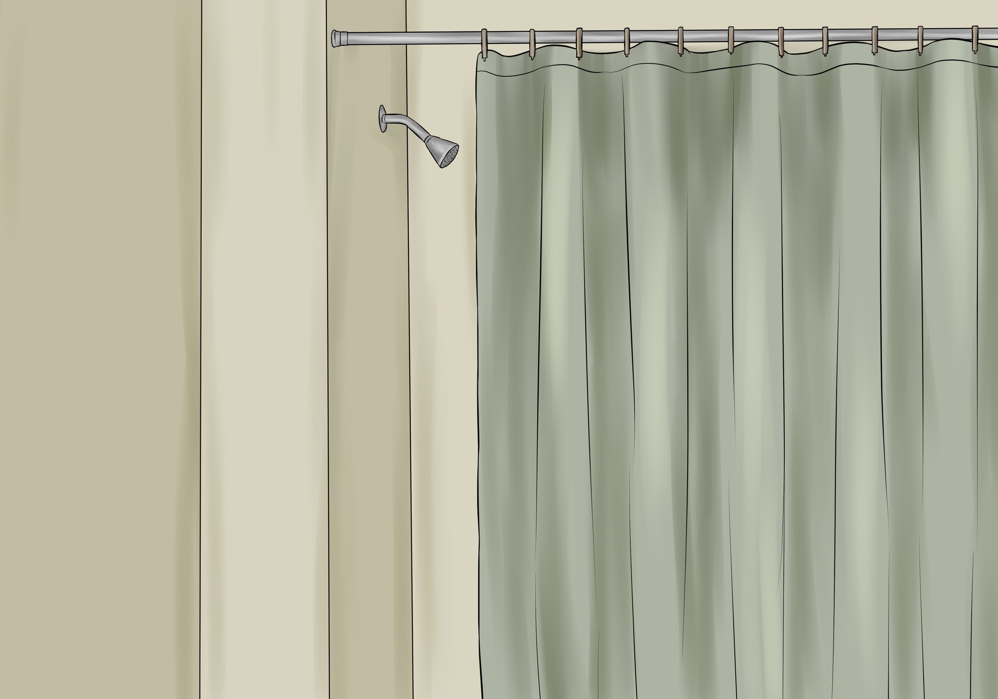 Shower Curtain Tension Rod | Double Shower Curtain Rod | Strong Shower Curtain Rod