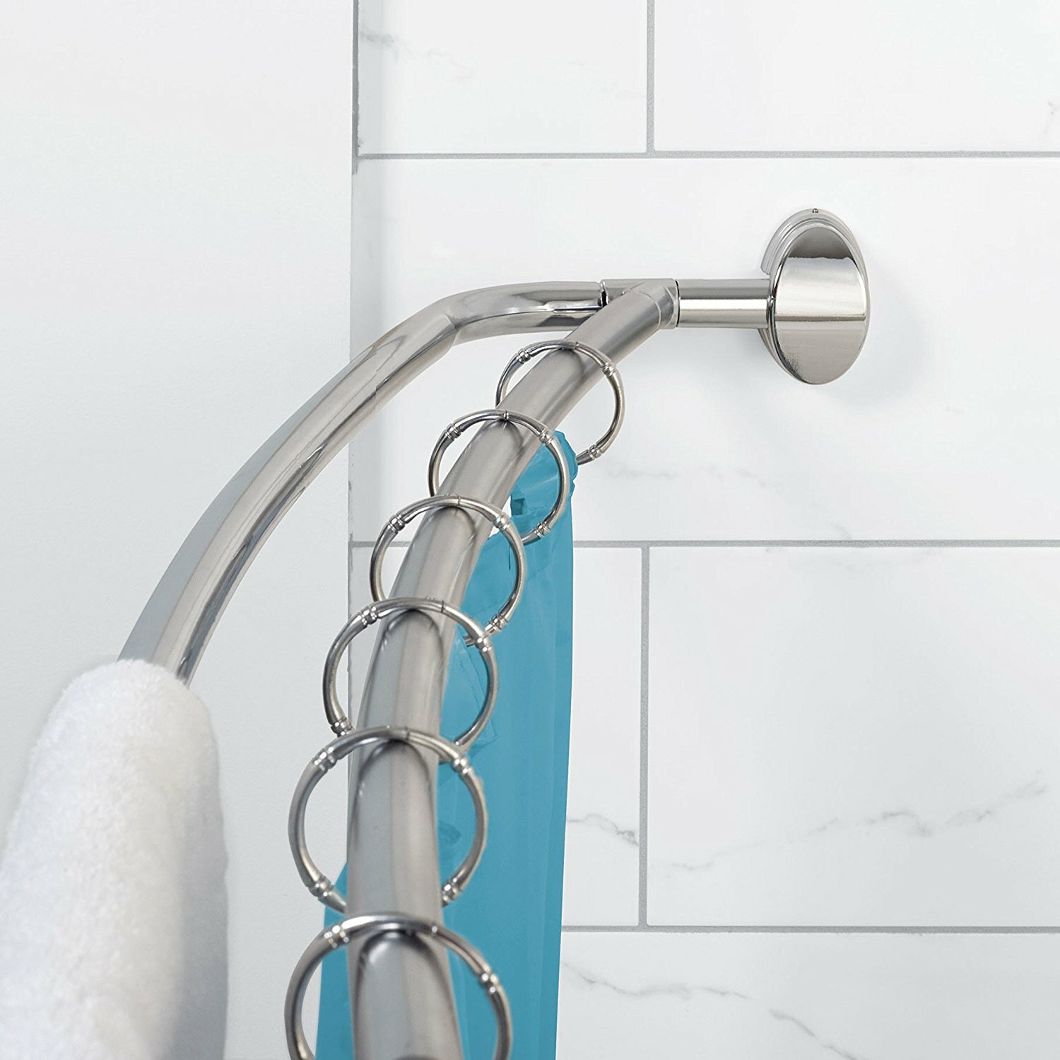Shower Curtain Tension Rod | Tension Shower Rods | Stainless Steel Shower Curtain Rod