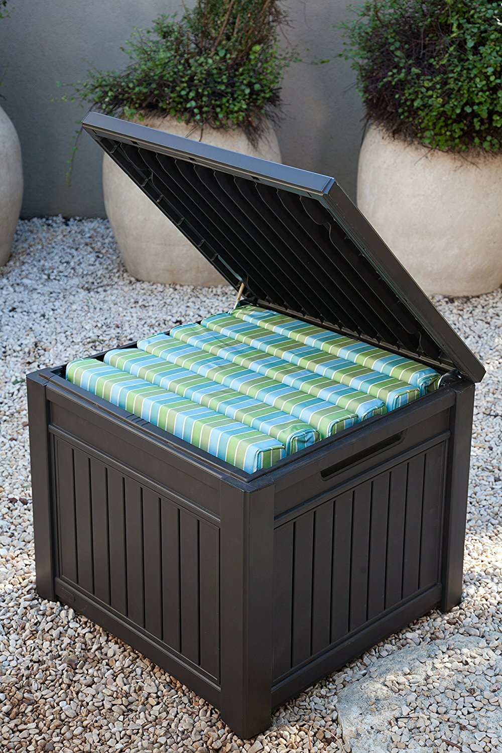 Suncast Small Deck Box | Deck Box With Seat | Rubbermaid Storage Bench