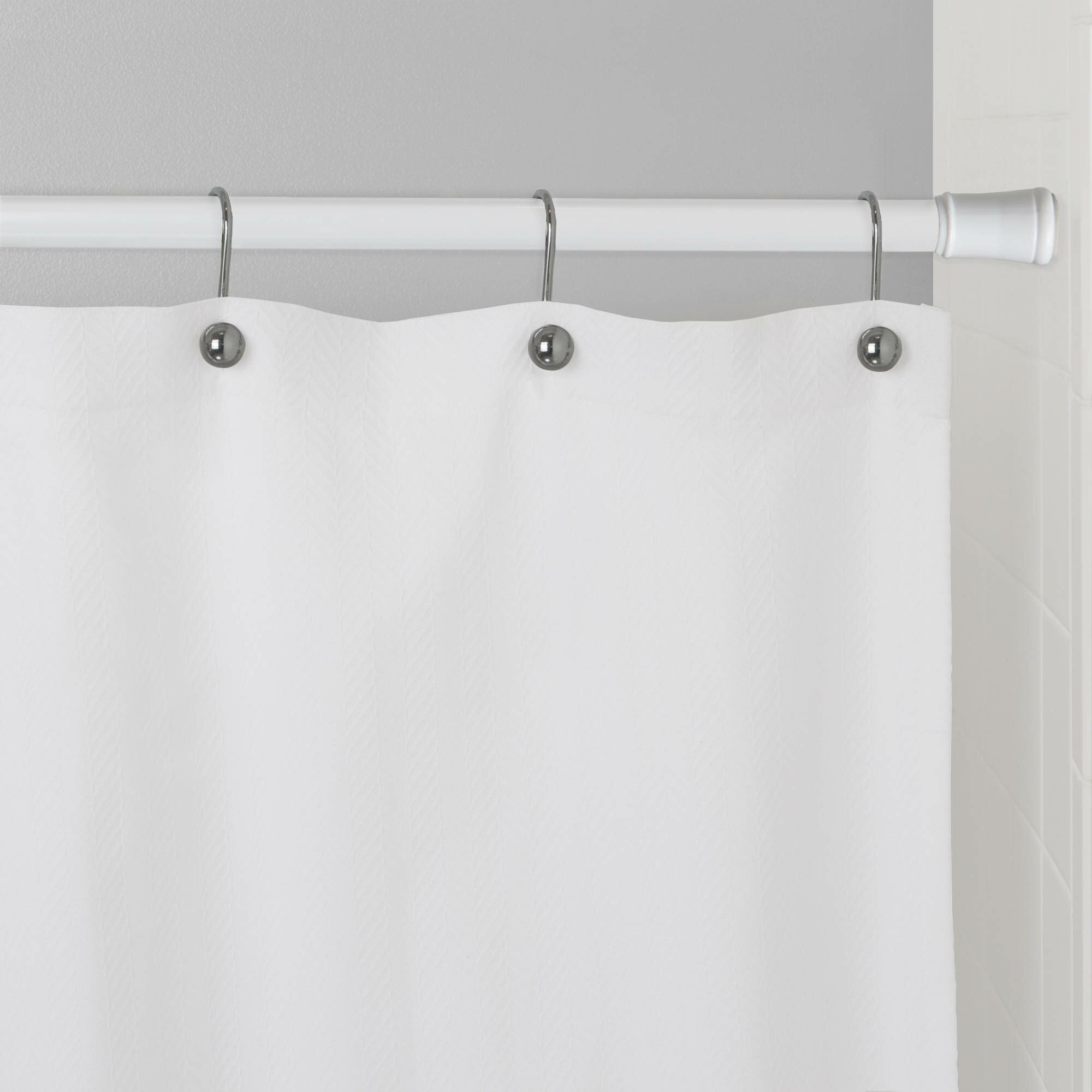Tension Curved Shower Curtain Rod | Permanent Shower Curtain Rod | Shower Curtain Tension Rod