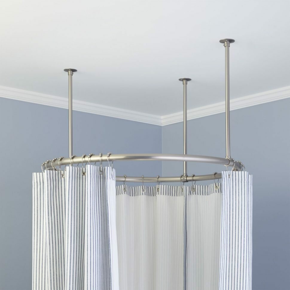 Tension Shower Curtain Rods | Shower Curtain Tension Rod | Shower Curtain Poles