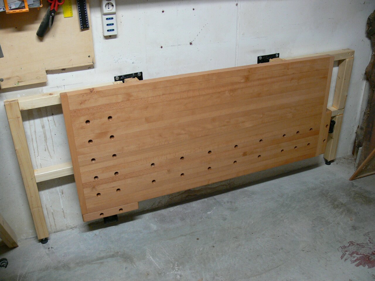Wall Mounted Folding Workbench | Collapsable Workbench | Space Saver Workbench